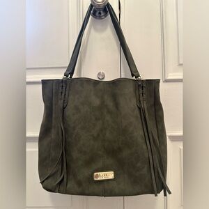 Olive Green Tote Bag